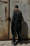 BORIS BIDJAN SABERI Double Zip Horseskin Top SS22 J4 FMM20020 Ink Grey